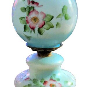 Antique 1930s-40s reclaimed oil Lamp updated to electric Hurrican Lamp
